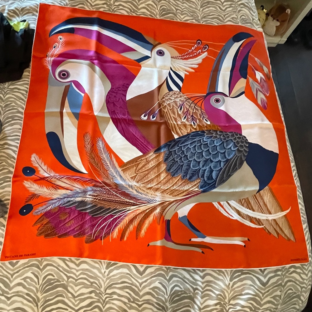 Hermes Toucan Paradis Scarf